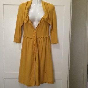 Anthropologie Moth Double Button Sweater Coat